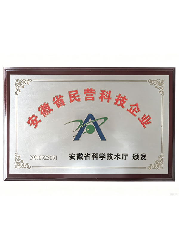 Private technology enterprises in Anhui Province